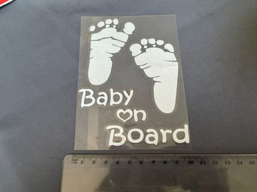 New car quality sticker decals funny baby foot baby on board