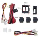 6pcs 12v universal car power window switch regulator kits with wiring...