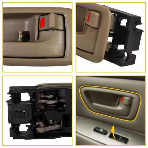 Fits for toyota sequoia avalon inside door handle trim beige tan passenger n