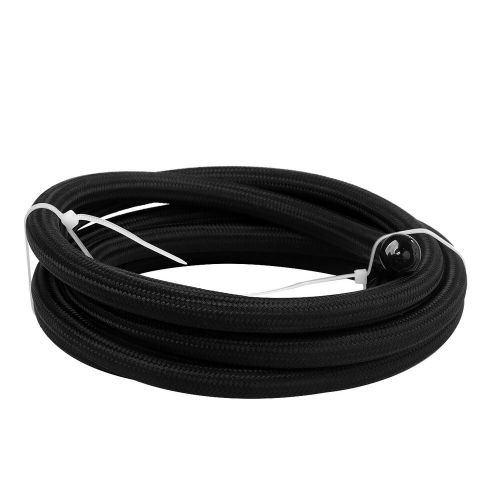 An6 an8 an10 fuel line hose oil gas line nylon ptfe pipe 10ft 20ft 30ft  black