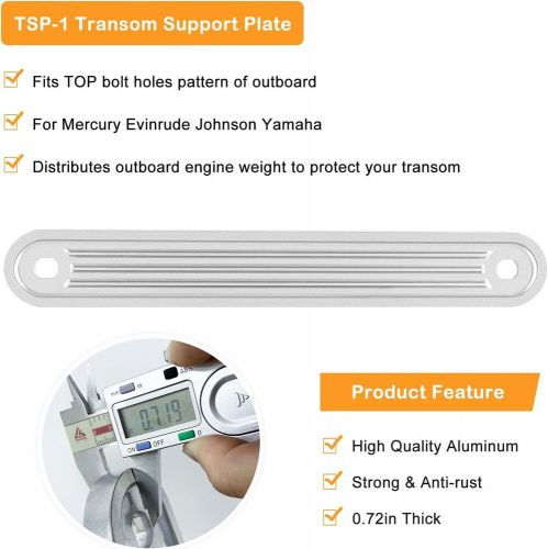 Tsp-1-dp tsp-2-dp 3001-8067 marine top and lower transom support plate 15x2 12x2