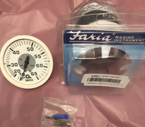 Faria marine instrument 65 mph  (for parts, not tested)