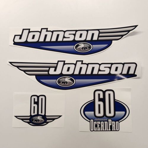 Johnson 60 ocean pro blue (92-00) outboard aftermarket decal aufkleber sticker