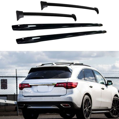 4pcs roof rail rack cargo cross bars crossbars fits for acura mdx 2014-2021