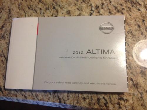 2012 nissan altima navigation system owner's manual