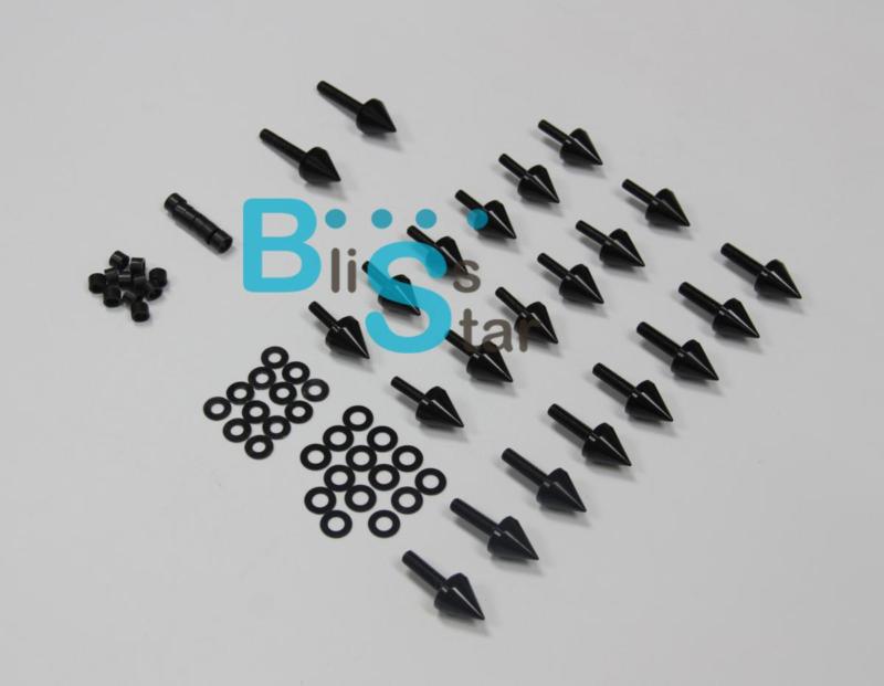 Spike fairing bolts screws mounting kit for kawasaki ninja zx6r zx636 zx6rr 016