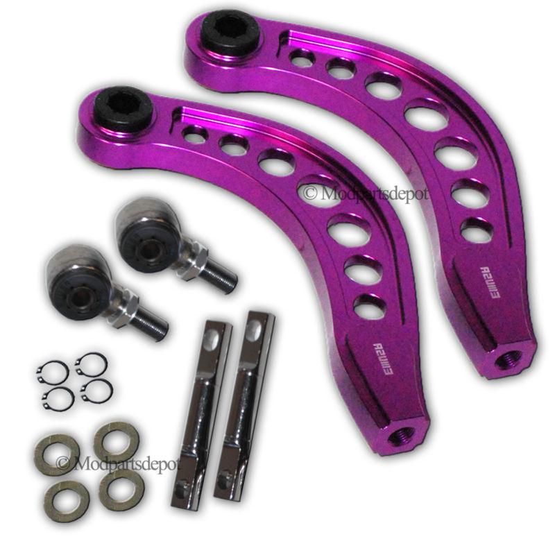 2006 2007 2008 honda civic rear camber arms kit purple 06-10 1.8l 2.0l vtec sohc