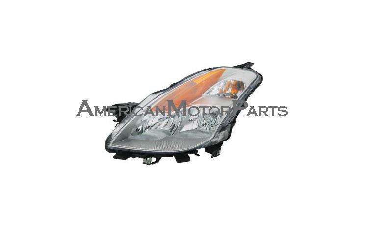 Left driver side replacement headlight halogen type 08-09 nissan altima 2dr