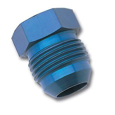 Russell 660220 fitting external hex head flare plug -12 an aluminum blue each