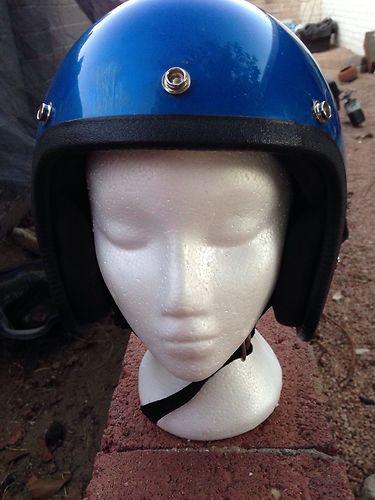 Vintage norcon helmet open face tw-1 ( blue. ) size small