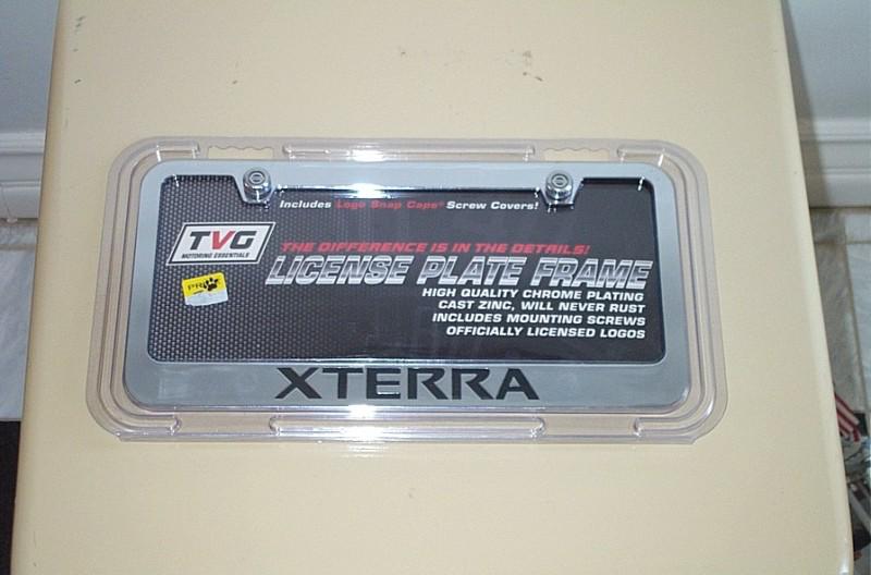 Tvg brand nissan xterra license plate frame