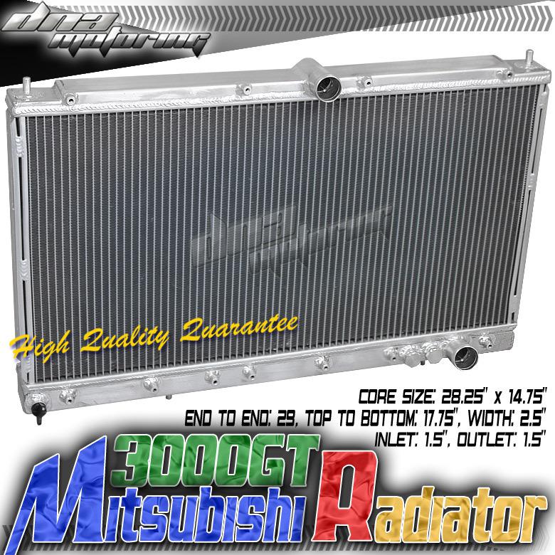 3000gt/stealth full aluminum 2-rows radiator+cap vr4   