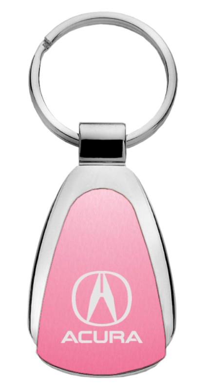 Acura pink teardrop keychain / key fob engraved in usa genuine