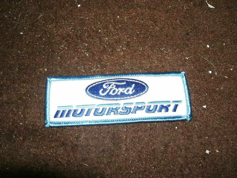 1980's ford motorsport tri-blue jacket shirt hat mustang thunderbird patch