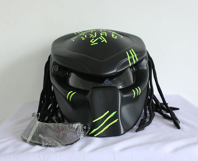 New predator custom biker 100% unique motorcycle helmet size l handmake