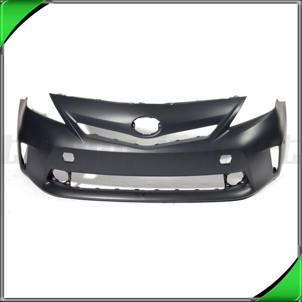 New bumper cover front 2012-2013 toyota prius v primed to1000387 pcs hole wo led