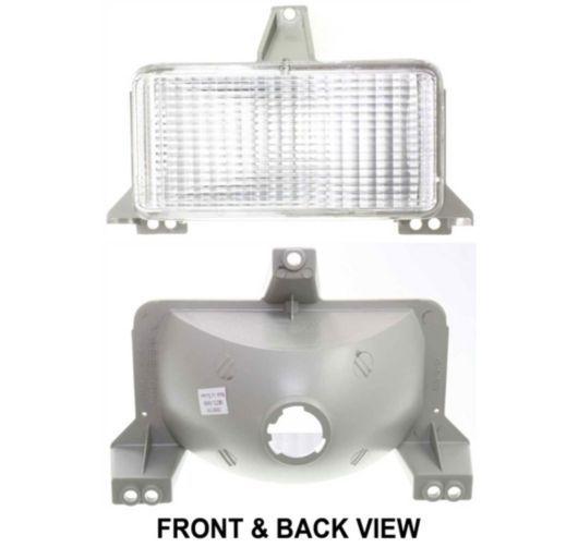 Cv pickup truck 83-88 right & left park corner signal light lamp lens & housing