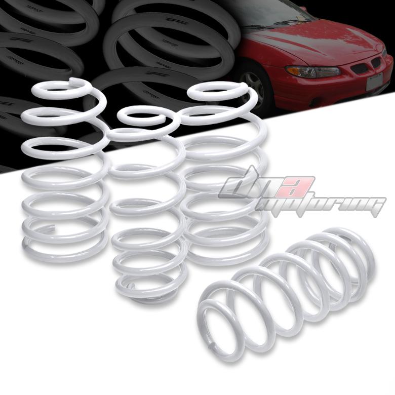 Grand prix 97-03 1.7" drop suspension white lowering spring/springs 450lb/250lb