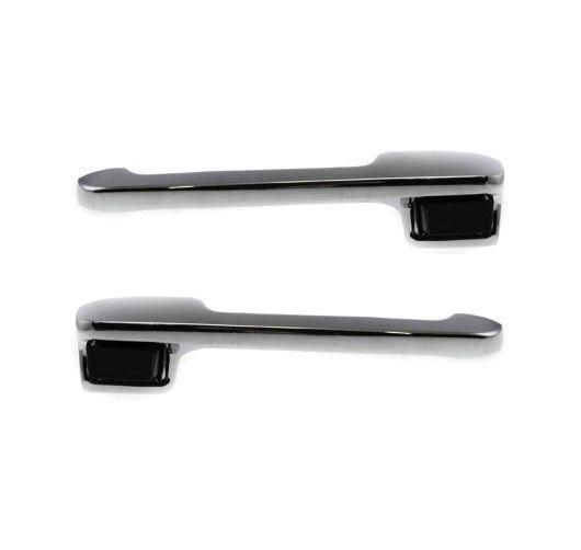 New pair set outside exterior front chrome door handle 80-98 ford pickup truck