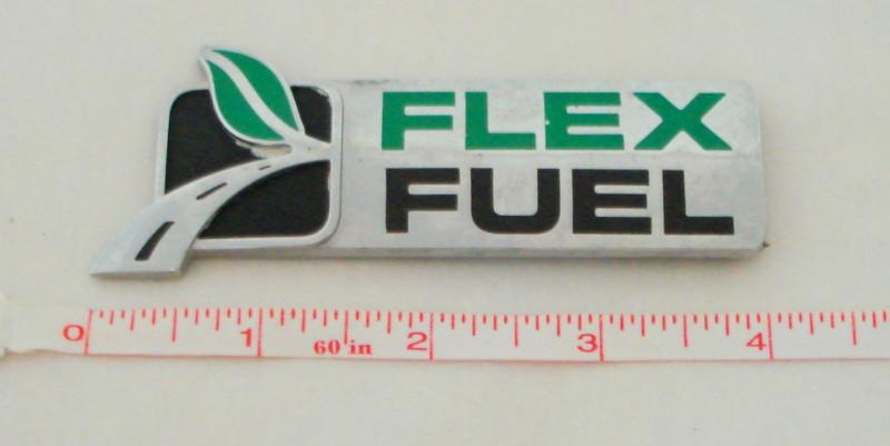 Ford flex fuel oem green leaf emblem   