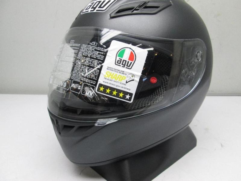 Agv k4 full motorcycle helmet matte black xl