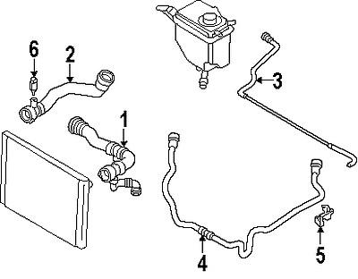 Bmw 17127519247 genuine oem factory original vent hose