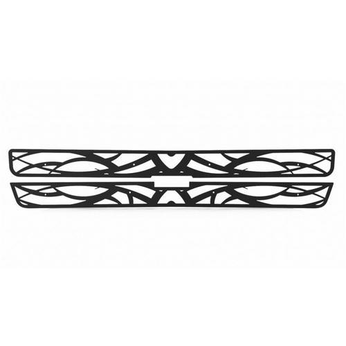 Chevy suburban 00-06 tribal black powdercoat truck grill insert add-on trim