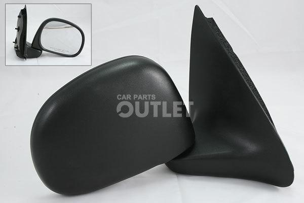 97-01 ford f150 truck manual side mirror assembly new replacement rh