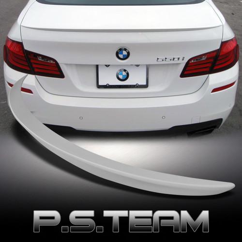 10+ bmw f10 5-series 4dr sedan rear trunk spoiler wing original style paintable