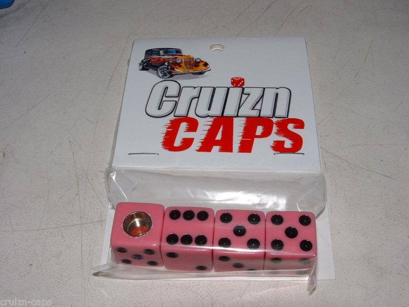 Cruizn caps dice valve caps - pink -  nip