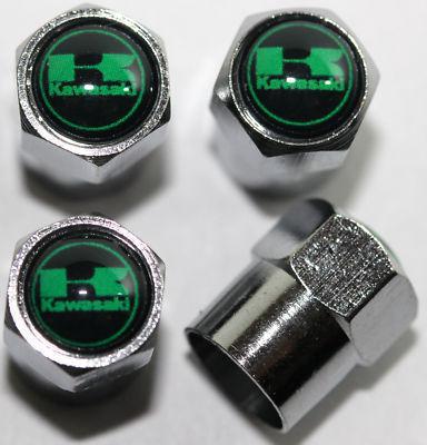 Kawasaki black tire valve caps bike vulcan ninja 250r concurs z1000 