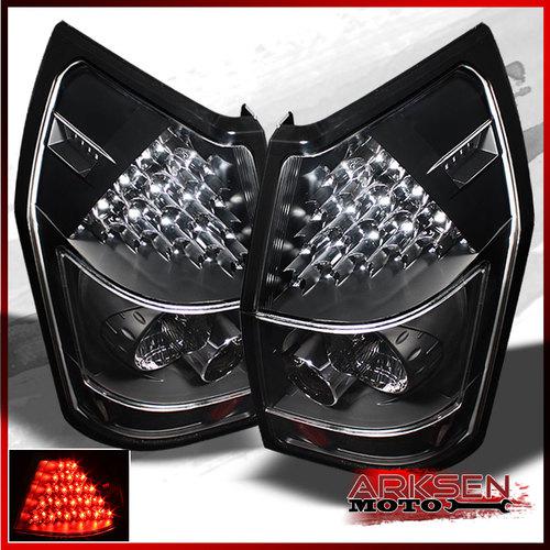 Black 05-08 dodge magnum philips-led perform tail lights lamps left+right set