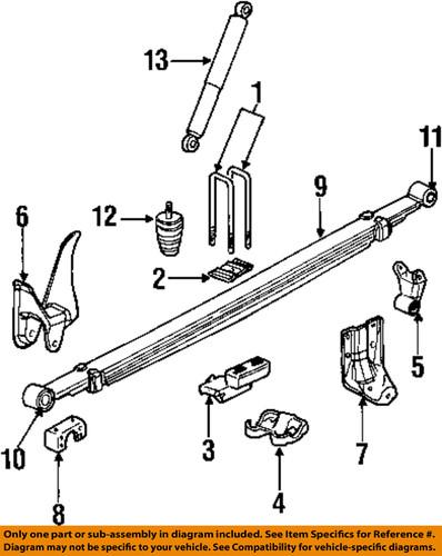 Gm oem 89040418 rear shock absorber/shock absorber