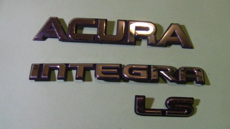 90-93 acura integra ls emblem