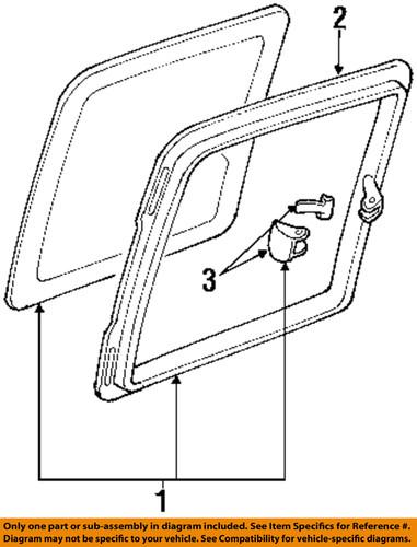 Gm oem 12474945 glass-rear door-latch assembly