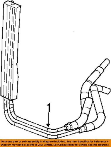 Gm oem 15295844 steering return hose/power steering return hose