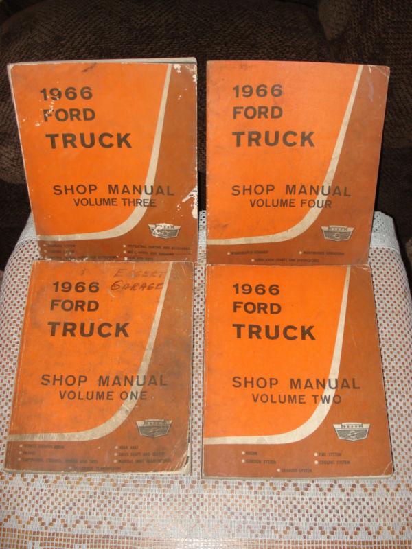 1966 ford truck shop manual set original service books