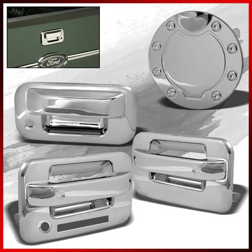 04-08 f150 2 door keypad handle covers w/ key hole+tail gate handle+ gas cap