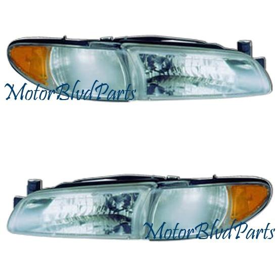 97-03 grand prix headlights headlamps right+left pair