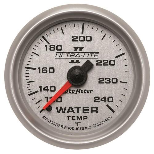 Auto meter 4932 ultra-lite ii; mechanical water temperature gauge