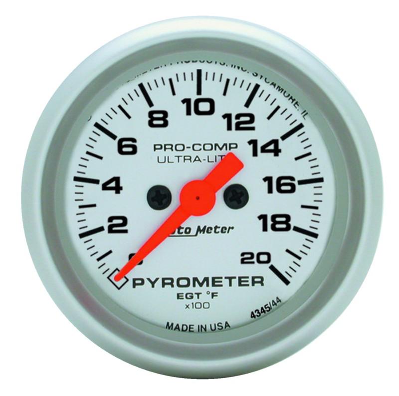 Auto meter 4345 ultra-lite; electric pyrometer