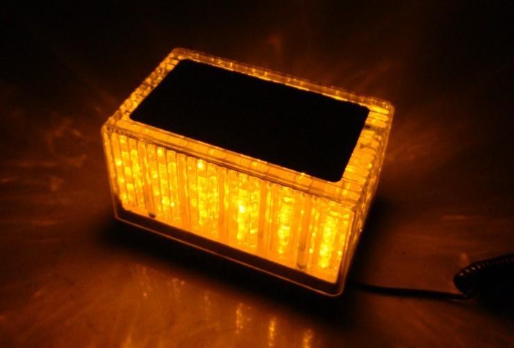 Emergency 48 led waterproof magnets strobe light amber base auto light 