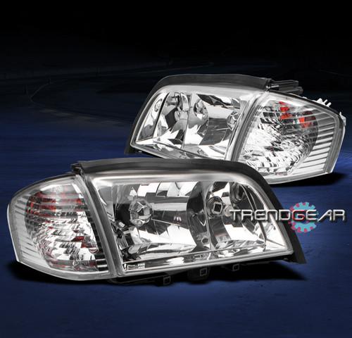 94-00 mercedes-benz w202 c-class crystal headlight+corner signal left+right 4pcs