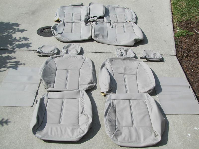 Ford edge leather seat covers seats 2007 2008 2009 2010 grey