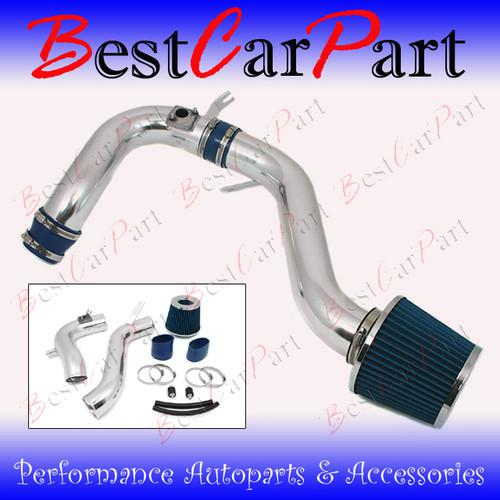 Bcp blue 08-12 accord 2.4l l4 cold air intake induction kit + filter