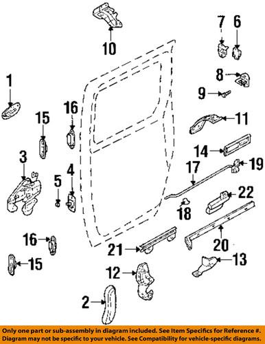 Kia oem 0k55272230g side loading door-roller assembly