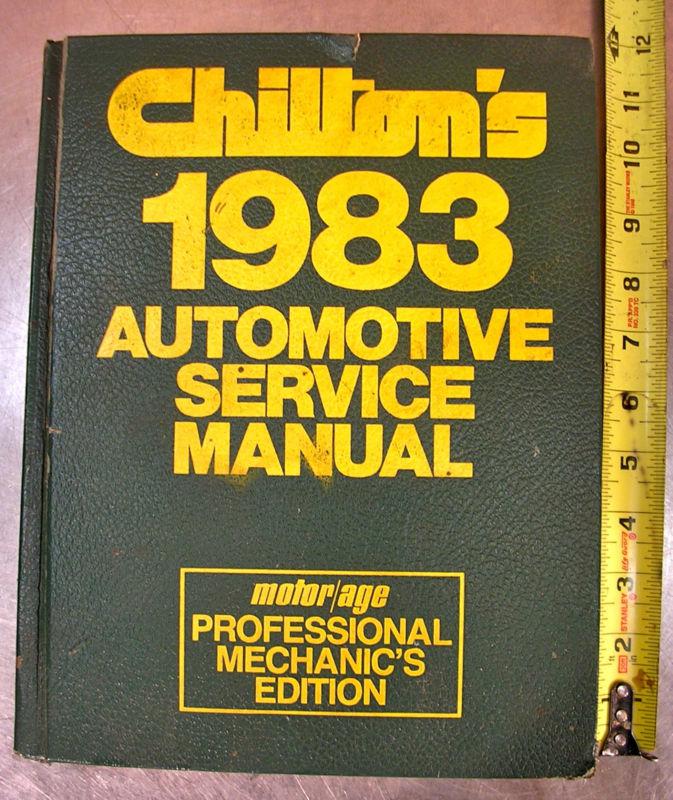 Chilton's professional mechanic's edition no. 7161, 1976-1983 service manual