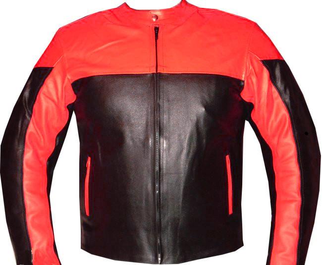 Motorcycle ce armor leather jacket sport bike red 48