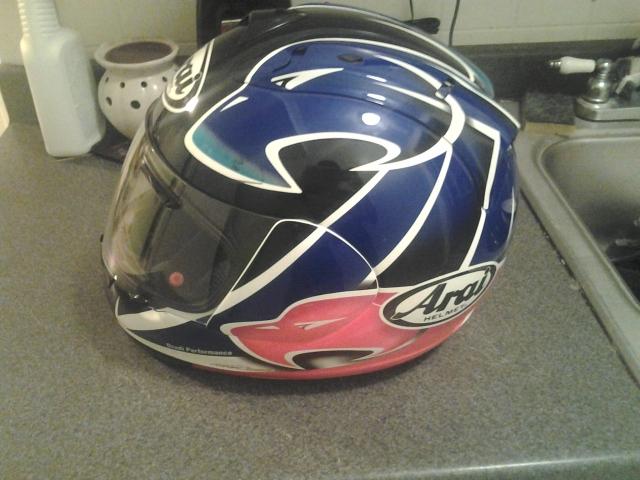 Arai corsair motorcycle helmet excellent condition xxl falcon/bird/eagle