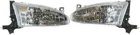 98-02 chevy prizm left & right headlamp assemblies (pair)